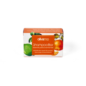 SHAMPOO BAR WITH OLIVE OIL ARGAN OIL LIME MANDARINE